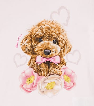 Printed cotton jersey top | Monnalisa