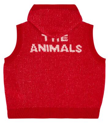 Chaleco de punto Yak con capucha | The Animals Observatory