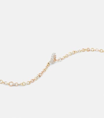 Set de collier et bague Gravity en or jaune, rose et blanc 18 ct et argent | Spinelli Kilcollin