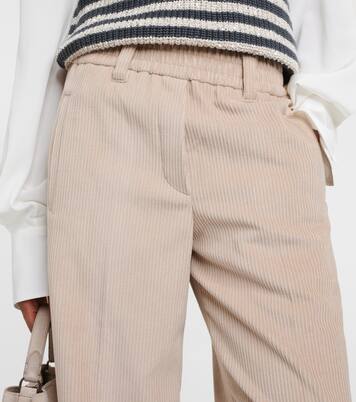 Weite Hose aus Baumwoll-Cord | Brunello Cucinelli