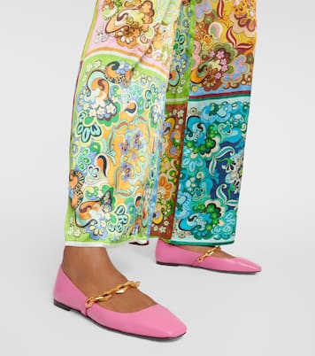 Diamond Tilda leather ballet flats | Jimmy Choo