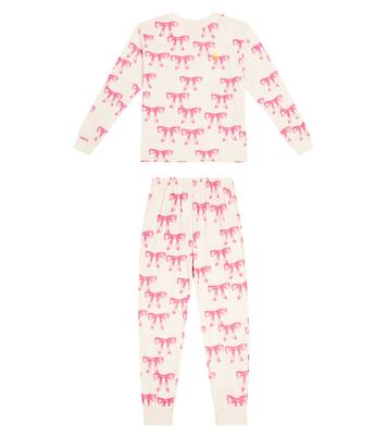 Llama printed cotton jersey pajamas | The Animals Observatory