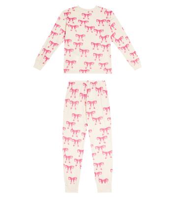 Llama printed cotton jersey pajamas | The Animals Observatory