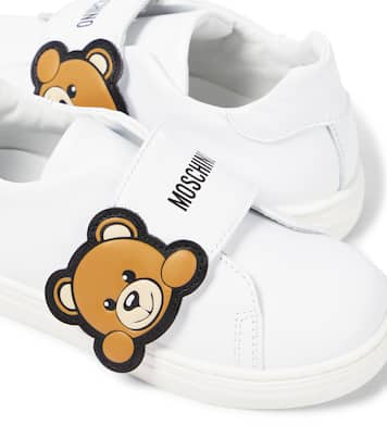 Teddy Bear leather sneakers | Moschino Kids