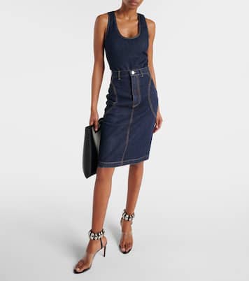 Denim pencil skirt | Alaïa