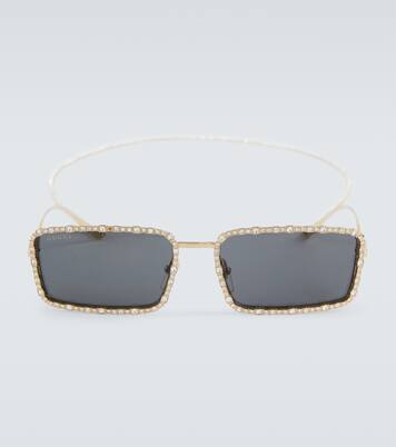 Verzierte eckige Sonnenbrille | Gucci