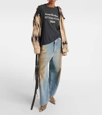 Logo cotton-blend top | Acne Studios