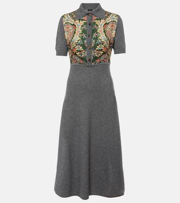 Paisley silk-trimmed polo dress | Etro