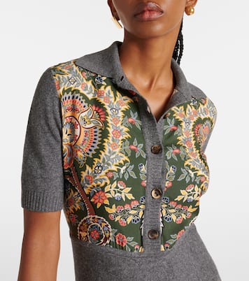 Paisley silk-trimmed polo dress | Etro
