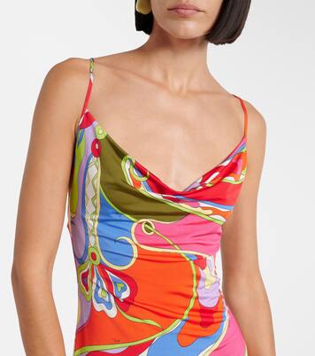 Minikleid Orchidee aus Satin | Pucci