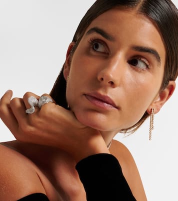 Anello in oro bianco 18kt con diamanti | Kamyen