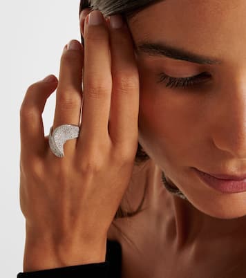 Anello in oro bianco 18kt con diamanti | Kamyen