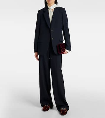 Loafers Kate aus Samt mit Kristallen | Tod's