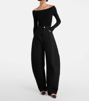 Ballerines Le Cœur en cuir verni et PU | Alaïa