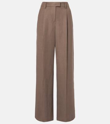 Pantalones anchos de tiro alto | Brunello Cucinelli