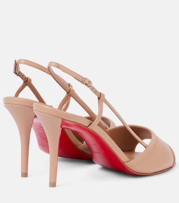 Miss Z 80 patent leather slingback pumps | Christian Louboutin