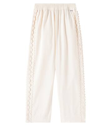 Adelyn lace-trimmed cotton pants | Molo