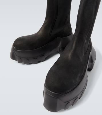 Beatle Mega Tractors leather Chelsea boots | Rick Owens