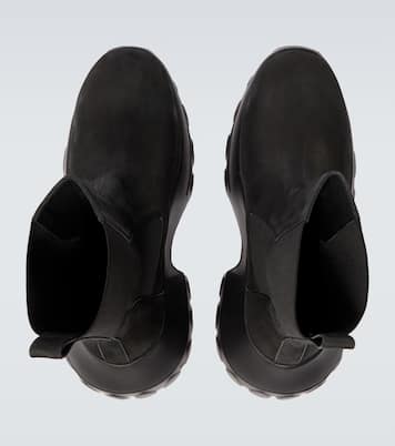 Beatle Mega Tractors leather Chelsea boots | Rick Owens