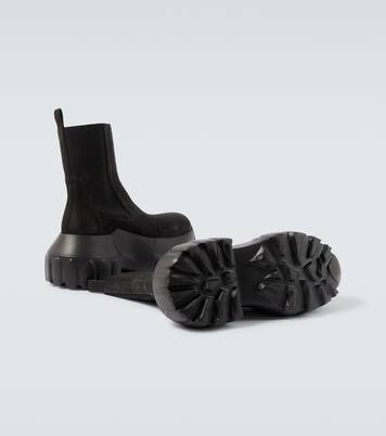 Beatle Mega Tractors leather Chelsea boots | Rick Owens
