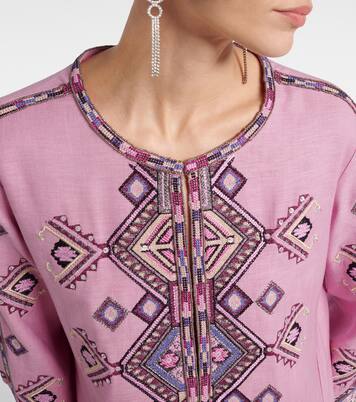 Robe Zayana en soie à sequins | Isabel Marant