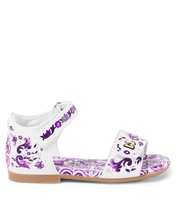 Sandali Majolica in pelle | Dolce&Gabbana Kids