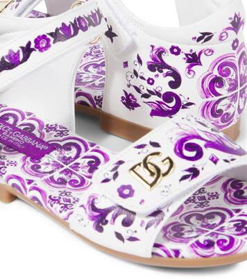 Sandali Majolica in pelle | Dolce&Gabbana Kids