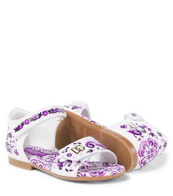 Sandali Majolica in pelle | Dolce&Gabbana Kids