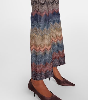 Zigzag lamé flared pants | Missoni