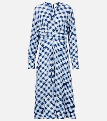 Robe midi à carreaux | Proenza Schouler