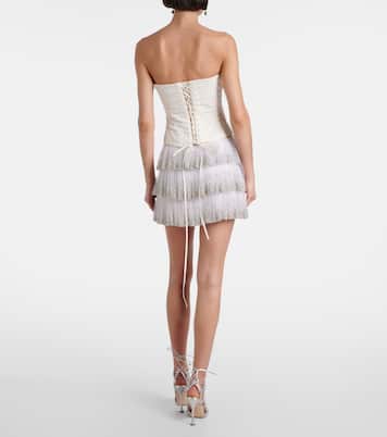 Verzierter Minirock Evie aus Tüll | Clio Peppiatt