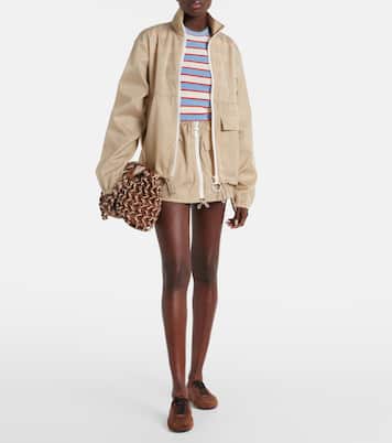 Sneakers Collapse aus Re-Nylon und Veloursleder | Prada