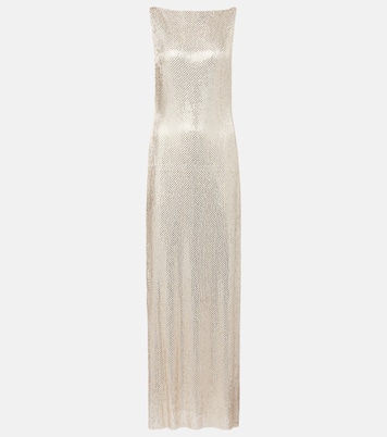 Crystal-embellished mesh gown | Roland Mouret