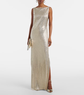 Crystal-embellished mesh gown | Roland Mouret