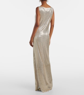 Crystal-embellished mesh gown | Roland Mouret