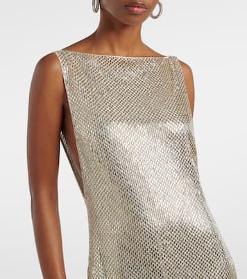 Crystal-embellished mesh gown | Roland Mouret