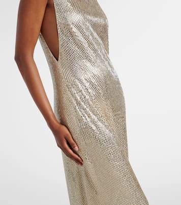 Crystal-embellished mesh gown | Roland Mouret