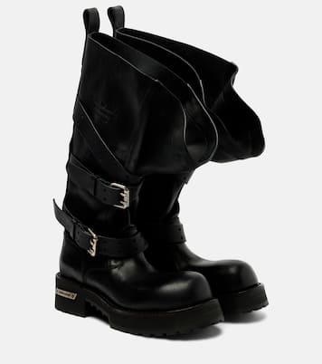 Venom leather combat boots | Balenciaga