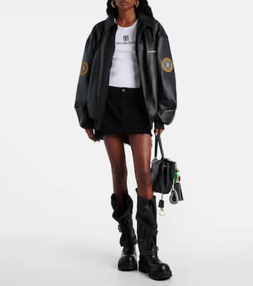Venom leather combat boots | Balenciaga