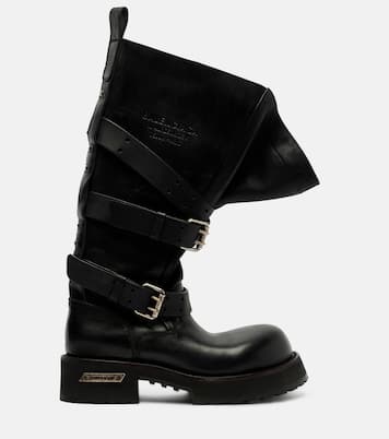 Venom leather combat boots | Balenciaga
