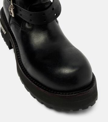 Venom leather combat boots | Balenciaga