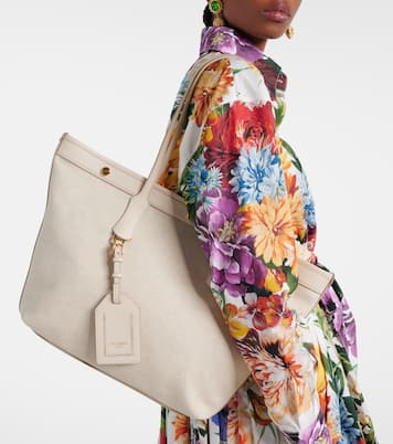 Canvas and leather tote bag | Dolce&Gabbana