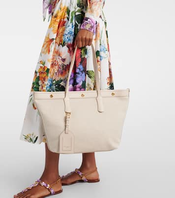 Canvas and leather tote bag | Dolce&Gabbana