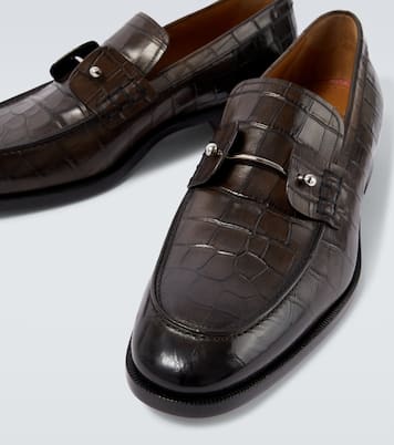 Chambelimoc croc-effect leather loafers | Christian Louboutin