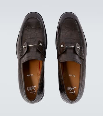 Chambelimoc croc-effect leather loafers | Christian Louboutin