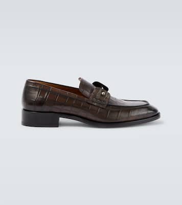 Chambelimoc croc-effect leather loafers | Christian Louboutin