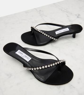 Sandalen Dila 35 aus Leder und Satin | Jimmy Choo