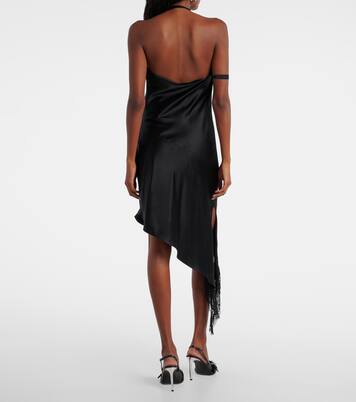 Robe Unhabillered en satin et dentelle | Courrèges