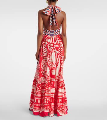 Robe longue Rinse & Roar en coton | Camilla