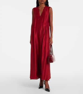 Robe longue Syd en satin | Khaite